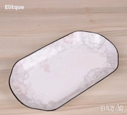 Овална керамична чиния 12,5", снимка 2 - Други - 52862447