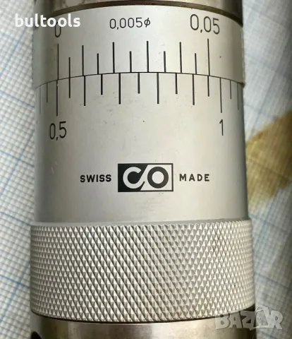 Швейцарски комплект микрометрични глави Ф16-Ф120мм./0,005мм., снимка 7 - Други машини и части - 32954056