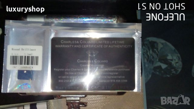 Charles & Colvard, Forever One, Diamont, Round Brilliant - 1.00 ct, снимка 6 - Пръстени - 38974424
