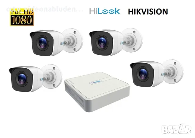 TURBO-HD Промо Комплект за видеонаблюдение HIKVISION с 4 bullet камери и 4 канален DVR