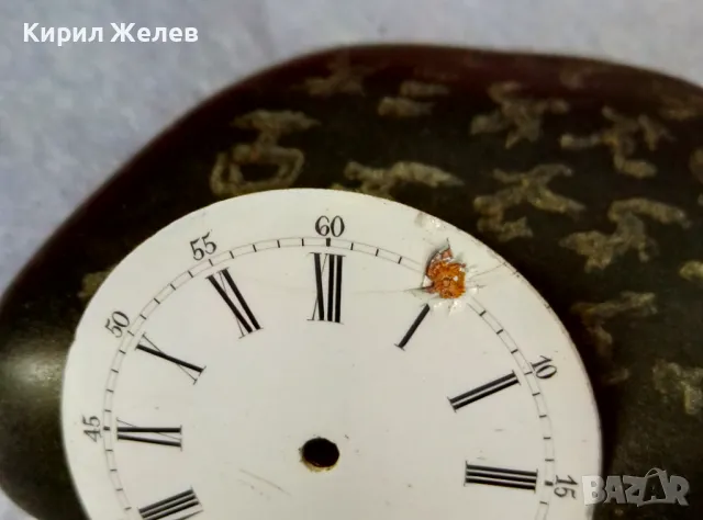 ПОРЦЕЛАНОВ ЦИФЕРБЛАТ с РИМСКИ ЦИФРИ на ЧАСОВЕТЕ и АРАБСКИ СЕКУНДАРНИК от СТАР ДЖОБЕН ЧАСОВНИК 49685, снимка 10 - Антикварни и старинни предмети - 48561577