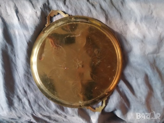 стара месингова табла,поднос, снимка 3 - Антикварни и старинни предмети - 35931440