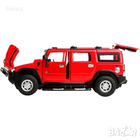 Метален джип Hummer H2 с дистанционно управление, мащаб 1:24 , снимка 3 - Коли, камиони, мотори, писти - 52637282