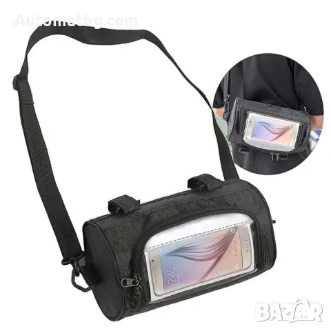 Чанта за велосипед Automat, РА329, Черен, снимка 4 - Велосипеди - 49151800