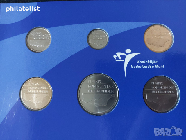 Нидерландия 2001 - Комплектен сет от 6 монети, снимка 3 - Нумизматика и бонистика - 44516297