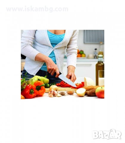 КОМПЛЕКТ ОТ 4 КЕРАМИЧНИ НОЖА И КЕРАМИЧНА БЕЛАЧКА - код 1679, снимка 5 - Прибори за хранене, готвене и сервиране - 33990501