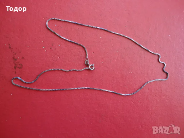 Сребърна верижка колие 8, снимка 4 - Колиета, медальони, синджири - 47463627
