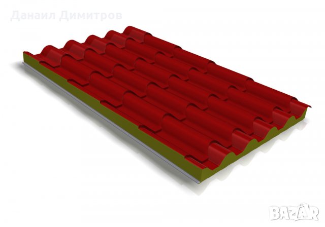 Сандвич панели тип "Керемида", снимка 3 - Строителни материали - 21432259
