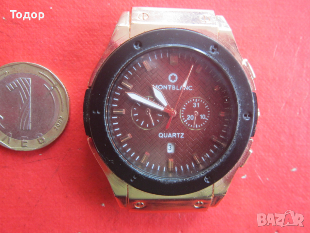 Мъжки часовник Монтбланк Монт Банк, снимка 3 - Мъжки - 36196177