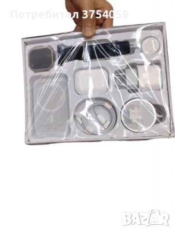 Комплект 8 в 1 с X8 Smartwatch,безжични слушалки,зарядно,кабели,външна батерия, снимка 3 - Смарт часовници - 51387308