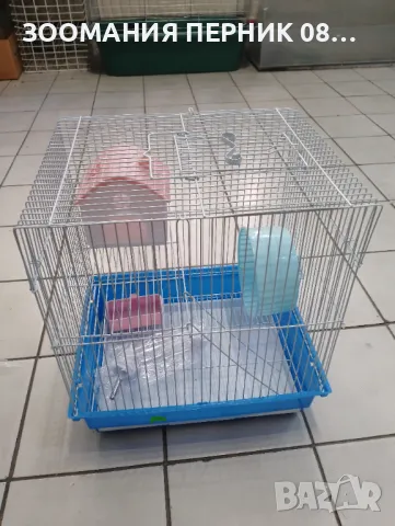 Двуетажна клетка за хамстер 34/28/37 см, снимка 2 - За гризачи - 47900324