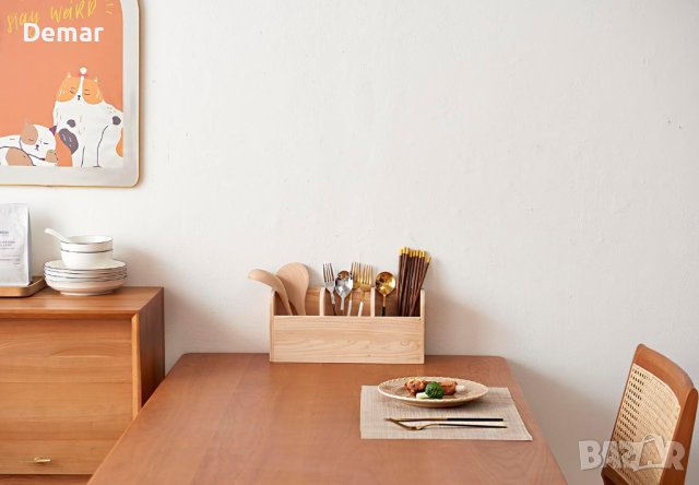 OAKERLAND Голям органайзер за прибори Стенен монтаж, Държач от дърво , снимка 3 - Органайзери - 41808030