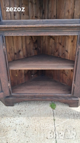 Ретро шкаф ъглов масив, снимка 6 - Шкафове - 53348192