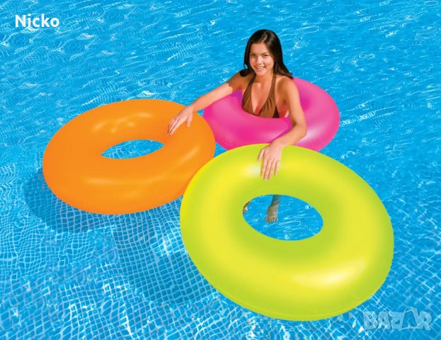 Детски голям надуваем пояс INTEX Neon FROST, снимка 2 - Надуваеми играчки - 40969666