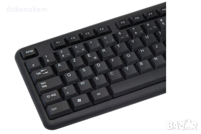 Чисто Новa USB клавиатура APM AZERTY 105 клавиша цифров блок, снимка 3 - Клавиатури и мишки - 44737734