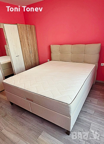 Тапцирана повдигната спалня 160х200 /боксспринг/ с ракла