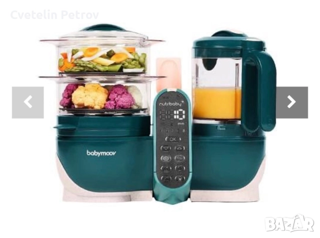 Babymoov Уред за готвене на пара Nutribaby Plus Opal Green