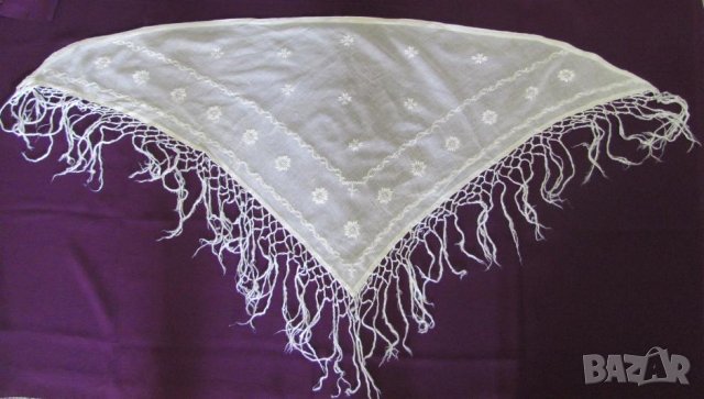 Фолк Арт Много Стара Кърпа за Глава за Носия, снимка 2 - Антикварни и старинни предмети - 42119698