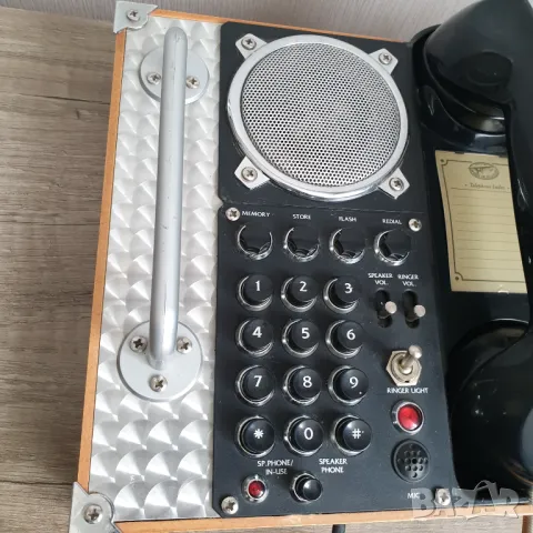 Ретро телефон с високоговорител, снимка 3 - Антикварни и старинни предмети - 49595079