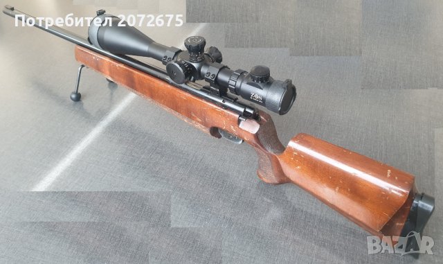 Малокалибрена пушка Anschutz Match mod. 54 cal. .22LR с оптика ZOS 10-40x60 SFE, снимка 6 - Бойно оръжие - 40073141