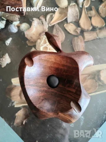 Арт пепелник от орех, снимка 2 - Табакери - 47578340