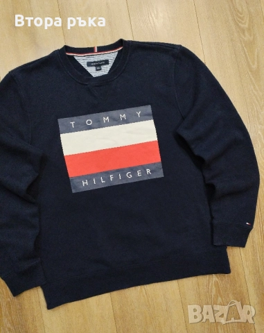 Tommy hilfiger горнище мъжка оригинален , снимка 2 - Спортни дрехи, екипи - 52133399