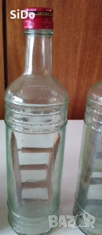 5 стъклени бутилки 0.7л със дървена стълба в тях ми, снимка 3 - Други стоки за дома - 50689266