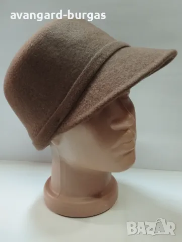  Дамска вълнена шапка бомбе,лукс 172 avangard-burgas , снимка 2 - Шапки - 48165862
