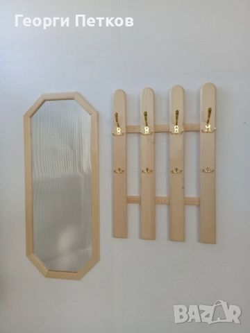 Огледало и Закачалка от масив,различни цветове., снимка 5 - Огледала - 52845027