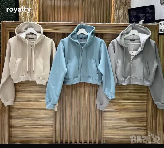 Ватиран памучен суичър 