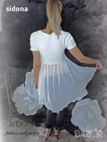 Блузи с къс ръкав SiDona, снимка 13 - Туники - 39477190