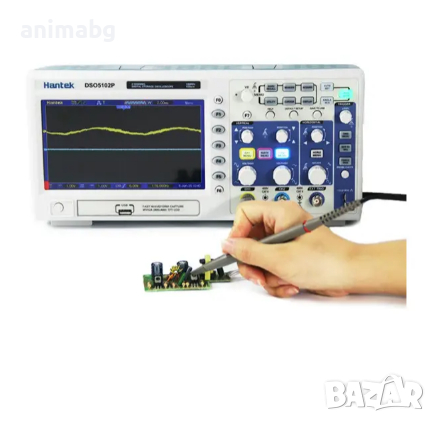 ANIMABG Цифров осцилоскоп многократно автоматично измерване, Hantek DSO5102P 100MHz 1GS/s, снимка 4 - Друга електроника - 44596551