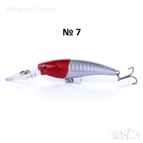 Воблер / Воблери модели от №1 до №10, изкуствена примамка, фалшива стръв, снимка 8 - Такъми - 36044716
