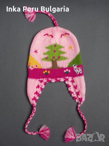  Автентични перуански бебешки шапки Chullo от 0 до 2 години, различни цветове, снимка 5 - Бебешки шапки - 40190611
