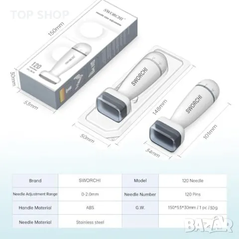 Нов Дерма стик с регулируеми игли за растеж на коса и брада Микронидлинг, снимка 7 - Тримери - 49945211