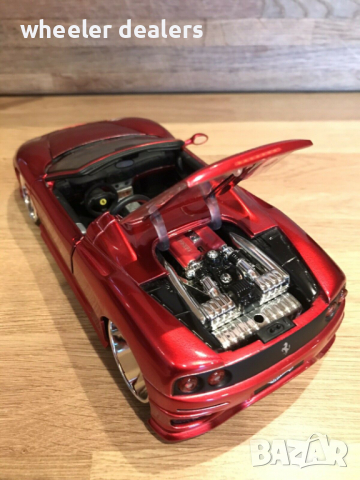 Метална количка Hot Wheels Ferrari 360 Spider 1/24 Dropstars Custom , снимка 7 - Колекции - 36154338