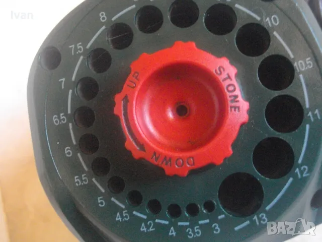 Електрическа немска 2019г. машина ТОЧИЛО ЗА ЗАТОЧВАНЕ НА БУРГИИ ДО Ф13ММ Голямо Parkside PBSG 95 C4., снимка 7 - Други инструменти - 47601649