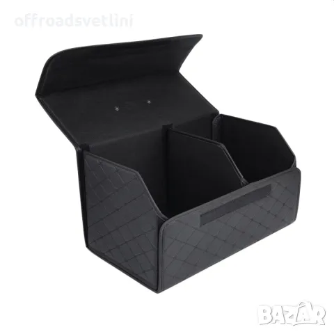 Черно с черно органайзер за багажник кутия за съхранение 55x30x30 см, снимка 3 - Аксесоари и консумативи - 50156228