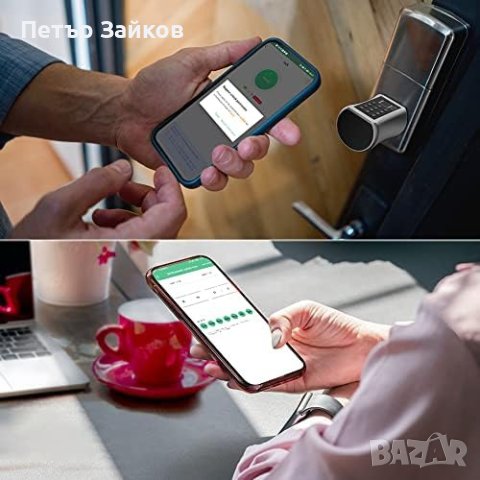 заключващ цилиндър с цифров код и ключ и Bluetooth приложение за телефон, пръстов отпечатък, парола, снимка 5 - Друга електроника - 41772071