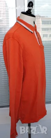 NAPAPIJRI Mens Graphic Long Sleeve Casual Polo Shirt Size L, снимка 7 - Блузи - 47651629