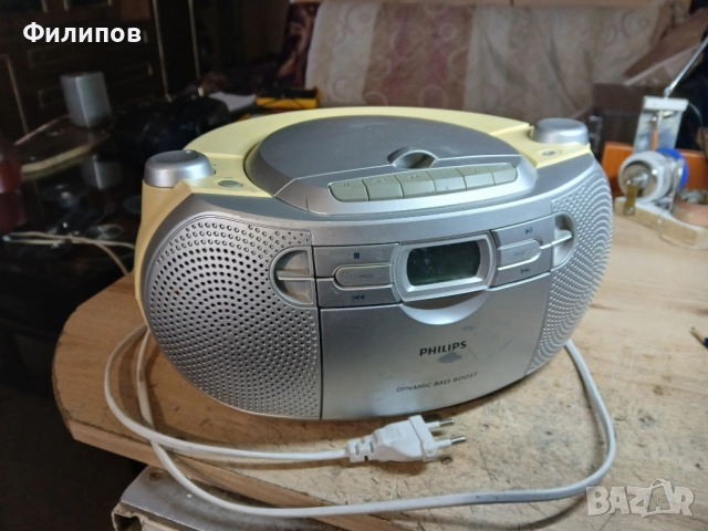 philips az1027/12 фм/касетофон/сд