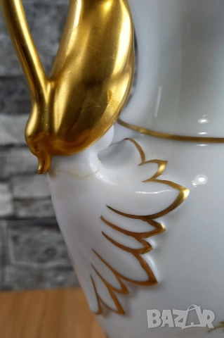 Ваза с дръжки тип лебеди - AK Kaiser, снимка 5 - Вази - 52868336