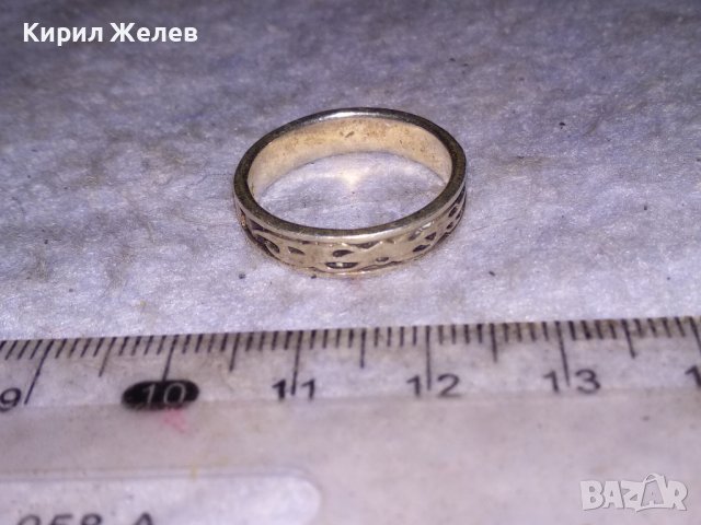 МЕТАЛСКИ РОКАДЖИЙСКИ СРЕБЪРЕН ОРНАМЕНТИРАН ФЕШЪН АРТ УНИСЕКС ПРЪСТЕН СРЕБРО 925 - Тип ХАЛКА 38493, снимка 4 - Пръстени - 41451055