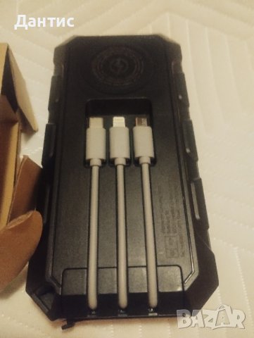 Нов Power Bank Захранваща банка 36800mAh слънчево зарядно устройство LED индикатор, снимка 3 - Друга електроника - 42599629