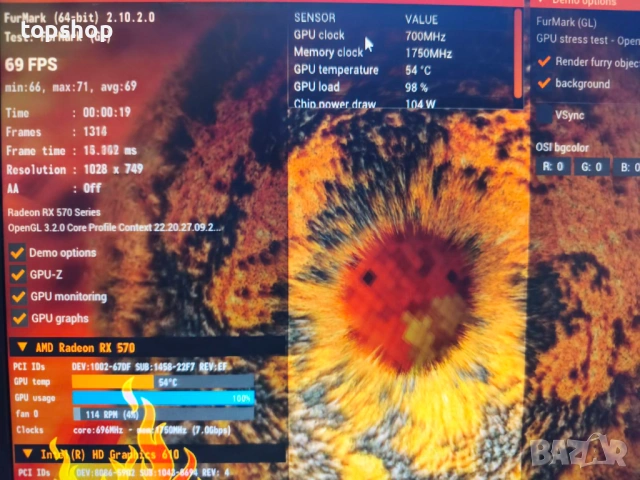 Видеокарта PowerColor Red Dragon Radeon™ RX 570 4GB GDDR5, снимка 6 - Видеокарти - 50501175