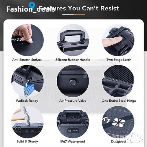 Нов Водоустойчив твърд калъф за камера DJI Air 3 и DJI RC 2 Организатор съхранение, снимка 6 - Други стоки за дома - 42402831