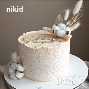 Божур Божури цветя стенсил шаблон спрей за торта сладки Scrapbooking, снимка 2 - Други - 44343915