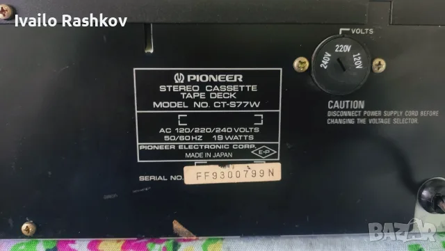 дек pioneer ct s77w, снимка 4 - Декове - 56124057