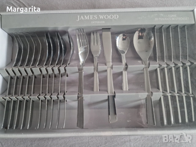 Нов комплект прибори за хранене-30 части