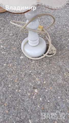 Мраморни ретро  лампи, снимка 4 - Настолни лампи - 48800167